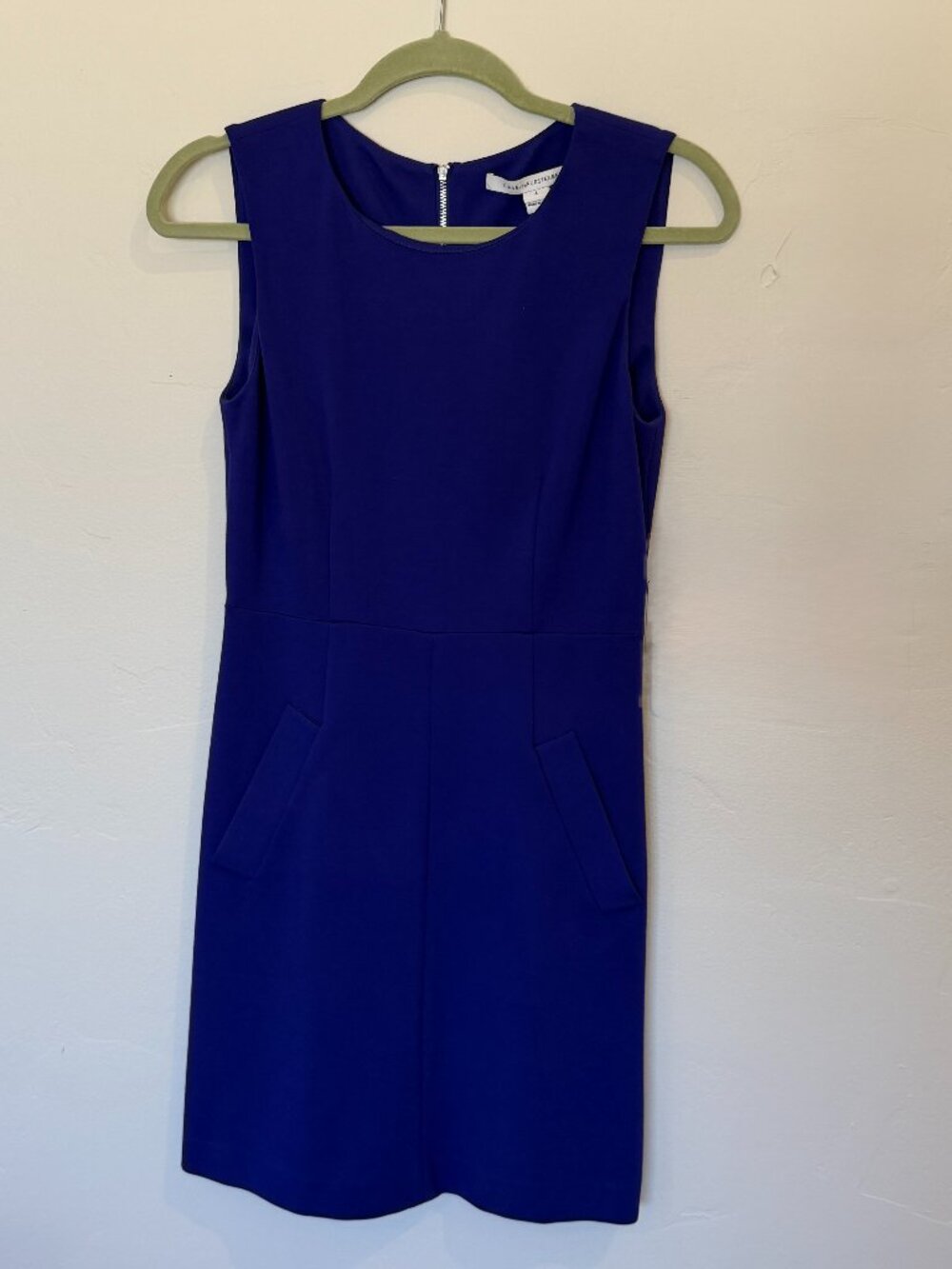 Diane von Furstenberg Purple Sleeveless A-Line Dress — Size 4
